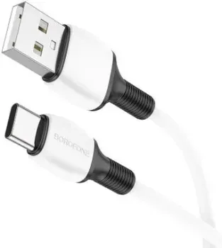 Borofone BX84 USB Type-A - USB Type-C (1 м, белый)