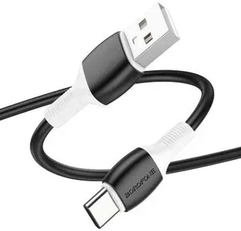 Borofone BX84 USB Type-A - USB Type-C (1 м, черный)