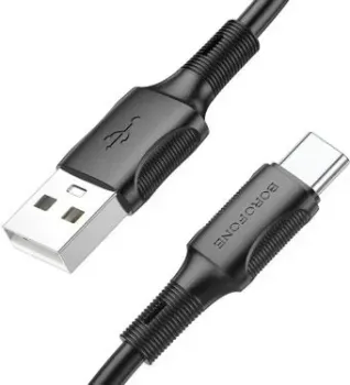 Borofone BX80 USB Type-A - USB Type-C (1 м, черный)