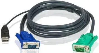 Aten 2L-5203U USB Type-A - VGA (3 м)