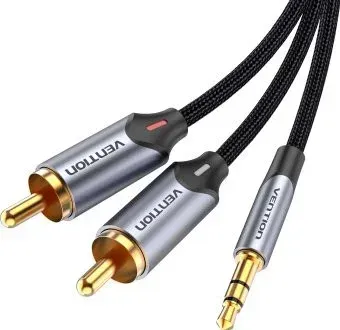 Vention BCNBD 3.5 Jack - 2x RCA (0.5 м, черный)