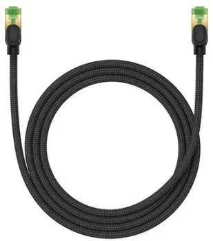 Baseus High Speed CAT8 40Gigabit Ethernet Cable (1.5 м, черный)