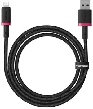Baseus Dura Series Fast Charging Cable USB Type-A - Lightning 2.4A (1 м, черный/красный)