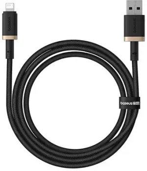 Baseus Dura Series Fast Charging Cable USB Type-A - Lightning 2.4A (1 м, черный/золотистый)
