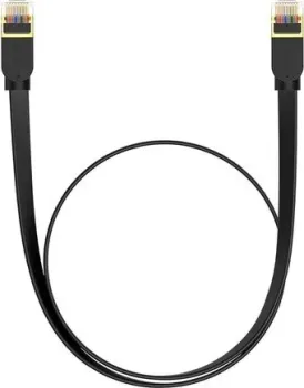 Baseus High Speed CAT7 10Gigabit Ethernet Cable Flat (1 м, черный)