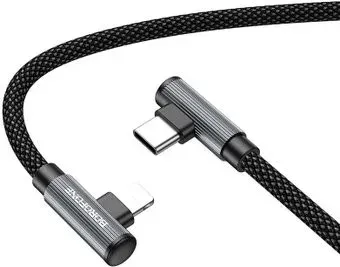 Borofone BU50 USB Type-C - Lightning (1 м, черный)