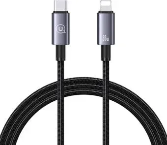 Usams US-SJ662 USB Type-C - Lightning (1.2 м, черный)
