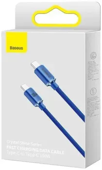 Baseus Crystal Shine USB Type-C - USB Type-C (2 м , синий)