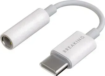 Breaking 24561 USB Type-C - 3.5 Jack (белый)