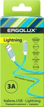 Ergolux ELX-CDC03-C06 USB Type-A - Lightning (1.2 м, синий)