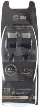 CACTUS HDMI - HDMI CS-HDMI.2-1.5 (1.5 м, черный)