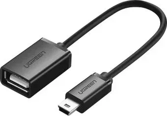 Ugreen US249 USB Type-A - miniUSB (0.1 м, черный)