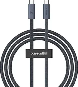 Baseus Flash Series 2 USB4 Full Featured Data Cable 240W USB Type-C - USB Type-C (1 м, черный)
