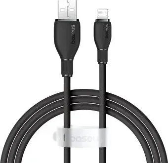 Baseus Pudding Series Fast Charging Cable 2.4A USB Type-A - Lightning (1.2 м, черный)