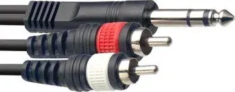 Stagg SYC3/PS2CM E 6.3 мм - 2xRCA (3 м, черный)