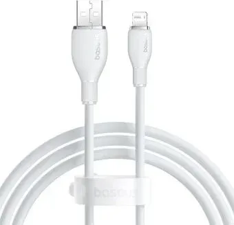Baseus Pudding Series Fast Charging Cable 2.4A USB Type-A - Lightning (1.2 м, белый)