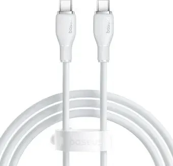 Baseus Pudding Series Fast Charging Cable 100W USB Type-C - USB Type-C (2 м, белый)