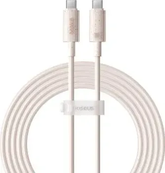 Baseus Habitat Series Fast Charging Cable 100W USB Type-C - USB Type-C (2 м, бежевый)