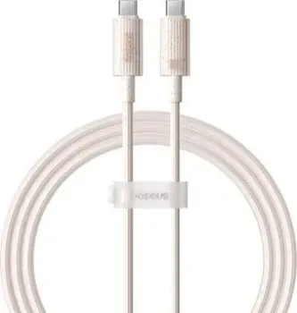 Baseus Habitat Series Fast Charging Cable 100W USB Type-C - USB Type-C (1 м, бежевый)
