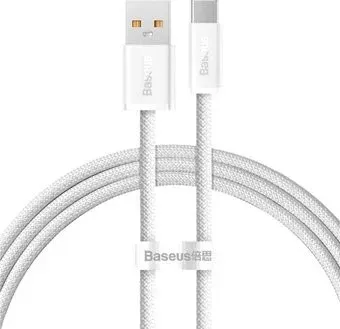 Baseus Dynamic Series Fast Charging Data Cable 100W USB Type-A - USB Type-C (1 м, белый)