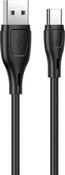 Hoco X61 USB Type-A - USB Type-C (1 м, черный)