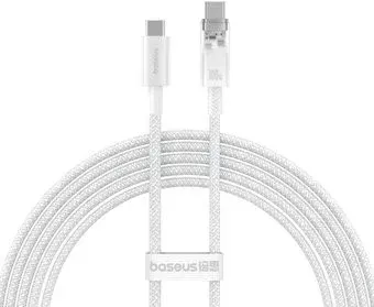 Baseus Explorer Series Fast Charging with Smart Temperature Control USB Type-C USB Type-C (2 м, белый)
