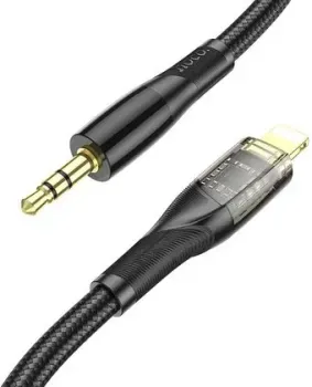 Hoco UPA25 Lightning - 3.5 jack (1 м, черный)