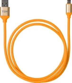 TDM Electric USB Type-A - microUSB SQ1810-0313 (1 м, оранжевый)