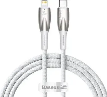 Baseus Glimmer Series Fast Charging Data Cable Type-C - Lightning 20W CADH000002 (1 м, белый)