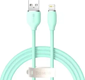 Baseus Jelly Liquid Silica Gel Fast Charging Data Cable USB Type-A - Lightning CAGD000006 (1.2 м, зеленый)
