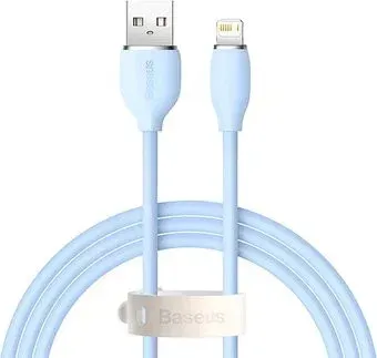 Baseus Jelly Liquid Silica Gel Fast Charging Data Cable USB Type-A - Lightning CAGD000003 (1.2 м, голубой)