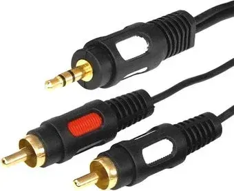 Rexant 17-4234 RCA x2 - 3.4 Jack (3 м, черный)
