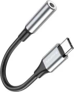 Borofone BV16 USB Type-C - Jack 3.5 (метталик)