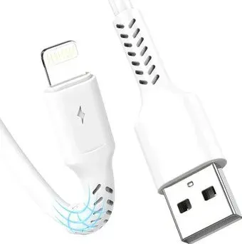 USBTOP USB Type-A - Lightning (1 м, белый)