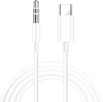 USBTOP USB Type-C - jack 3.5 мм (1 м, белый)