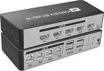 USBTOP 4K HDMI USB Type-A/USB Type-B х4