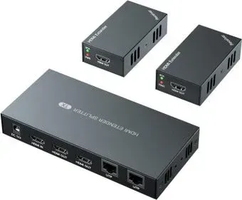 USBTOP HDMI 1x2 FullHD 1080p до 60 м по витой паре RJ45 UTP, комплект