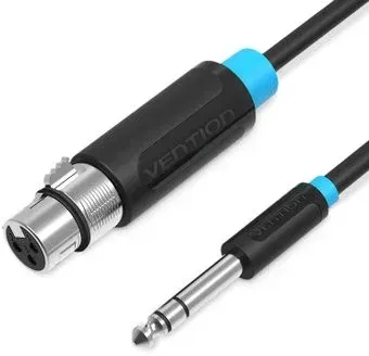 Vention BBEBH 6.3 мм - XLR (2 м, черный)