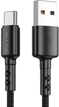 Vipfan X02 USB Type-A - USB-Type-C (1.2 м, черный)