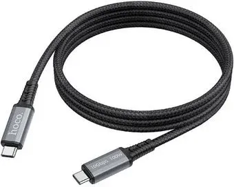 Hoco US01 USB Type-C - USB Type-C (1.8 м, черный)