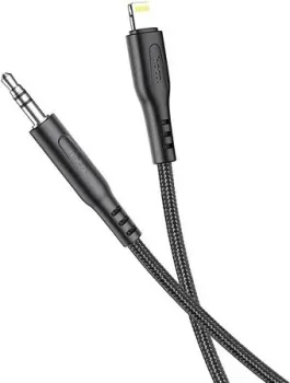 Hoco UPA18 Lightning - Jack 3.5 (1 м, черный)