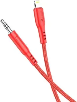Hoco UPA18 Lightning - Jack 3.5 (1 м, красный)