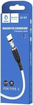 Denmen D18T USB Type-A - USB Type-C (1 м, белый)