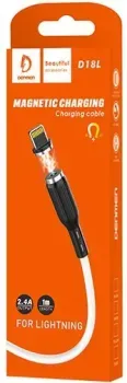 Denmen D18L USB Type-A - Lightning (1 м, белый)