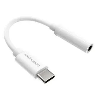 Borofone BV13 USB Type-C - 3.5 Jack (белый)