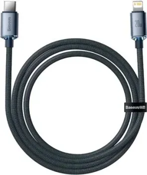 Baseus Crystal Shine Series Fast Charging USB Type-C - Lightning (1.2 м, синий)