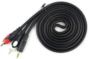 Linly Lighting Стереоминиджек - 2RCA (1.5 м, черный)