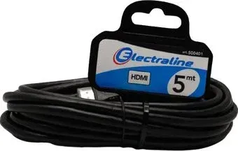 Electraline 500401 HDMI - HDMI (5 м, черный)