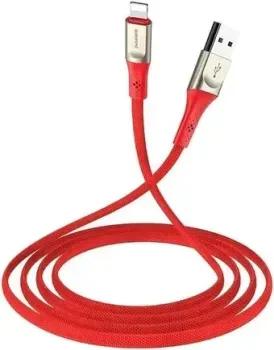 Borofone BU17 Starlight AM-8pin Lightning (1.2 м, нейлон, красный)