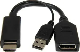 Cablexpert A-HDMIM-DPF-01 HDMI - DisplayPort (0.1 м, черный)